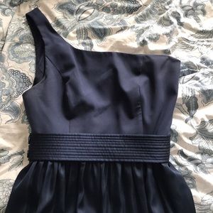 Navy blue Vera Wang White (long) bridesmaid dress